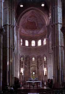 Interior View of the Choir and Apse by French School